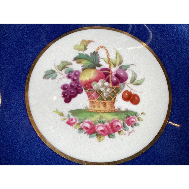 Antique English Hand Painted Service Plates Set of Eight 19th Century - Set of 8 For Sale - Image 11 of 11