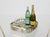 Charming and unique octagonal serving tray in a combination of acrylic glass and brass. This incredibly stylish piece was...
