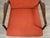 1960s Stow Davis Walnut and Red Lounge Chair For Sale In Boston - Image 6 of 7
