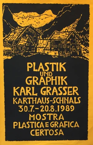 1989 Italian Exhibition Poster, Karl Grasser