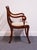 Mid 20th Century Vintage Antique Solid Mahogany Traditional Duncan Phyfe Style Dining Arm Chair For Sale - Image 5 of 10