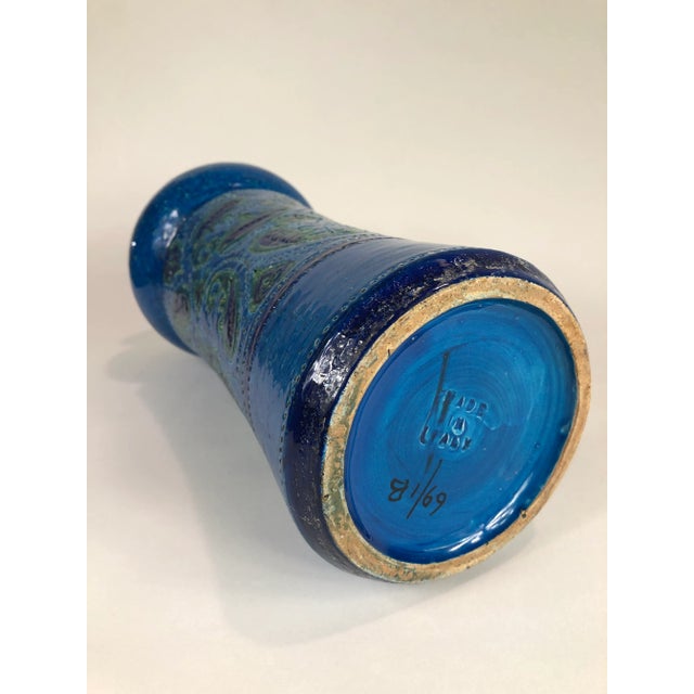 1950s Vintage Large Paisley Bitossi Vase For Sale - Image 5 of 7