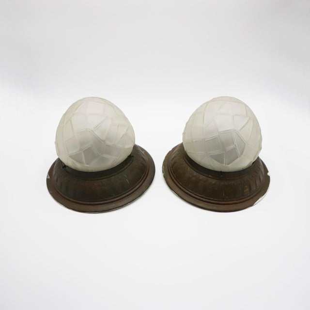 Art Deco 1930s Art Deco Ceiling Light - a Pair For Sale - Image 3 of 5