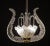 Metal Set of 2 Art Decò Fountain Pendants by Barovier E Toso, Murano Glass, 1940 For Sale - Image 7 of 12