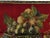 French Wall Hanging Tapestry Jacquard Aubusson Fruit Still Life Red For Sale - Image 4 of 7