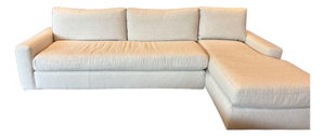 Restoration Hardware Maxwell Beige Sectional Sofa With Right Chaise