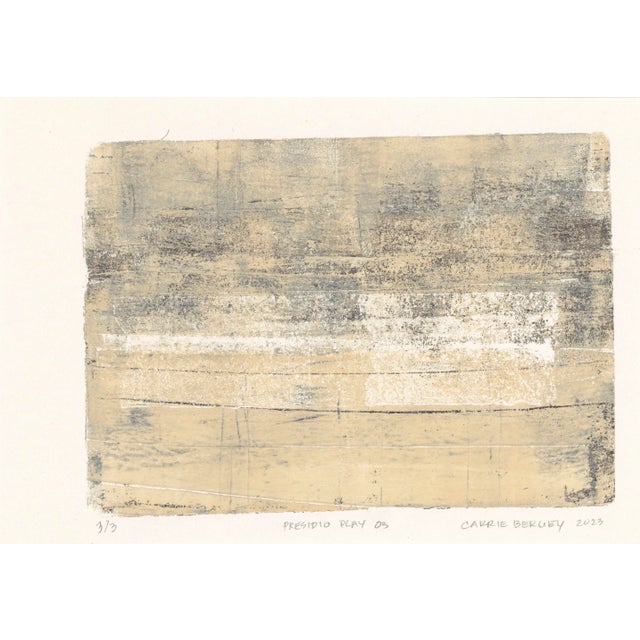 Not Yet Made - Made To Order Presidio Play 3-4 (2) 18*24 Original Abstract Art Reproduction by Carrie Bergey - Black, White, Beige For Sale - Image 5 of 6