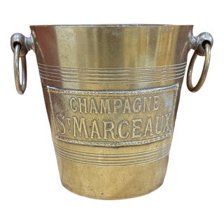 Silver-Plated Champagne Bucket from St Marceaux, 1930s For Sale