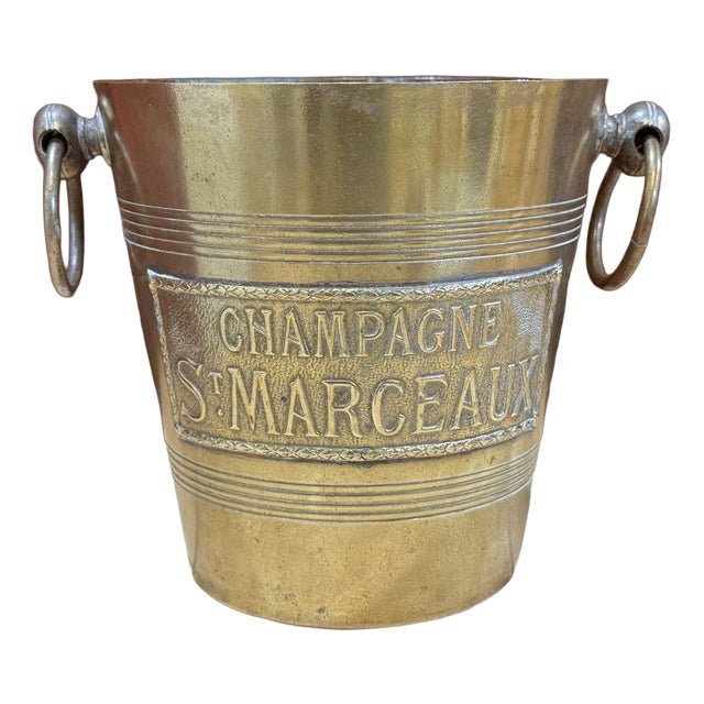 Silver-Plated Champagne Bucket from St Marceaux, 1930s For Sale