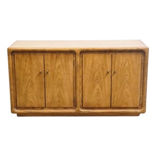 Thomasville Furniture Forecast Collection Solid Oak Contemporary 54" Buffet Cabinet 12221-110 For Sale