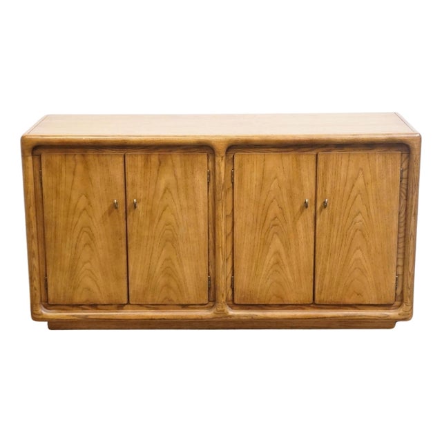 Thomasville Furniture Forecast Collection Solid Oak Contemporary 54" Buffet Cabinet 12221-110 For Sale