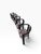 Mid-Century Modern 1980s Postmodern Italian Black Lacquer "Alvise" Dining Chairs by Pni - Set of 6 For Sale - Image 3 of 12
