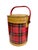 Boho Chic 1950s Set of Three Tartan Metal Picnicware Pieces. For Sale - Image 3 of 7
