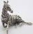 1970s Vintage Italian Handmade Genuine Silver Sitting Zebra Detailed Solid Figurine For Sale - Image 5 of 10