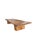 Teak Wood Sofa Table, Hand-Carved Detailing, Modern Organic For Sale - Image 4 of 6