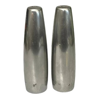 Mid-Century Jens Quistgaard for Dansk Designs Stainless Steel Salt & Pepper Shakers- a Pair For Sale