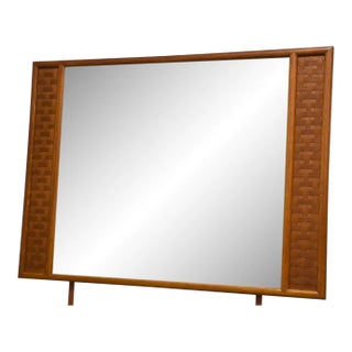 Lane Perception Oak Mirror For Sale