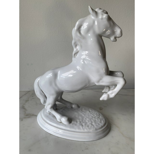 Exquisite stunning Rearing Horse Figurine, also known as the "Lipizzan Stallion" by Rudolf Chocholka, crafted with...