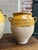 Pair Antique Provincial French Yellow Glazed Pottery Confit Pot Urn Vase Vessel For Sale - Image 9 of 13