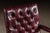 Late 20th Century Pair of Tufted Leather Square-Back Dining Chairs in Oxblood For Sale - Image 10 of 17