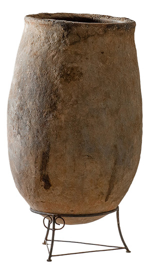 Moroccan Berber Clay Jar in Earthenware