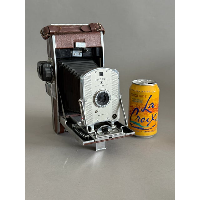 Polaroid Corporation Vintage Polaroid Land Camera Model 95 With Light Meter For Sale - Image 4 of 12
