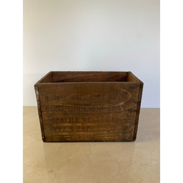 Shabby Chic Rustic Vintage French Wine Shipper Crate — Château De Lescours, Saint-Émilion For Sale - Image 3 of 9