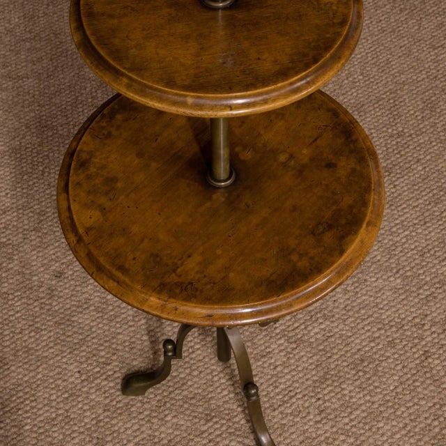 Antique Edwardian Walnut and Glass Shaving Stand For Sale - Image 14 of 18
