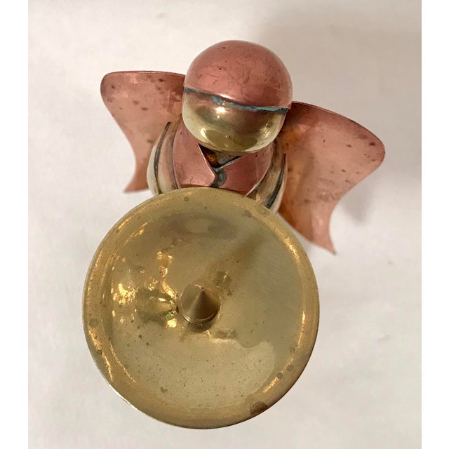 Vintage Brass and Copper Angel Candle Holder Chairish