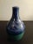 1990s Vintage Dryden Arkansas Pottery Blue Bud Vase For Sale - Image 5 of 5