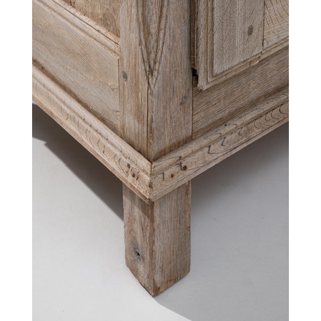 1900s French Oak Buffet With Paneled Door For Sale - Image 9 of 18