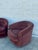 Milo Baughman Pair of Vintage 1970s Chocolate Brown Velvet Barrel Club Chairs With Ruched Backs For Sale - Image 4 of 12