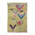Yellow Floral Handwoven Berber Wool Rug - 10 X 6.7 Ft For Sale