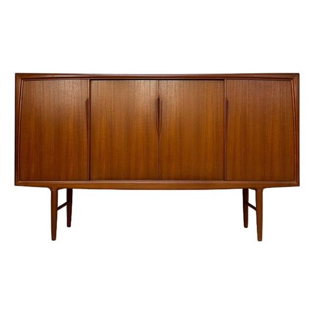 Mid-Century Danish Teak Highboard by Axel Christensen for Aco Møbler, 1960s For Sale