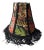 Designer P. Kaufmann “Tiger Eye Basketweave Slate” Fabric Lampshade With Black Trim For Sale
