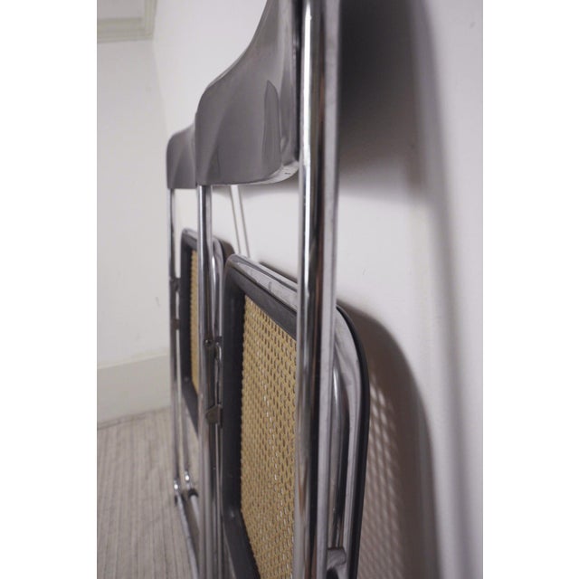 Vintage Italian Folding Chairs in Chrome, 1960s, Set of 2 For Sale - Image 14 of 18