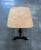 In this listing you will find a beautiful marble top coffee or side table on wooden and brass stand. Author is not known....