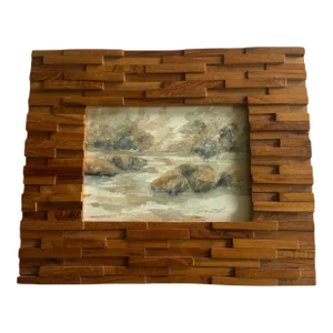 Framed Original Watercolor Landscape