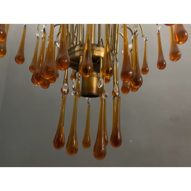 1960s Murano Glass Waterfall Chandelier, 1960s For Sale - Image 5 of 7