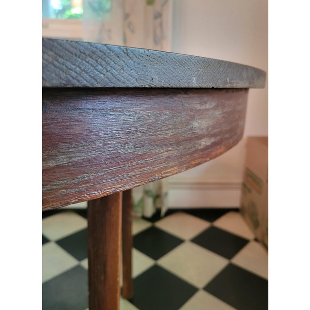 1920s 1920s Lion Clawfoot Oak Pedestal Table For Sale - Image 5 of 12