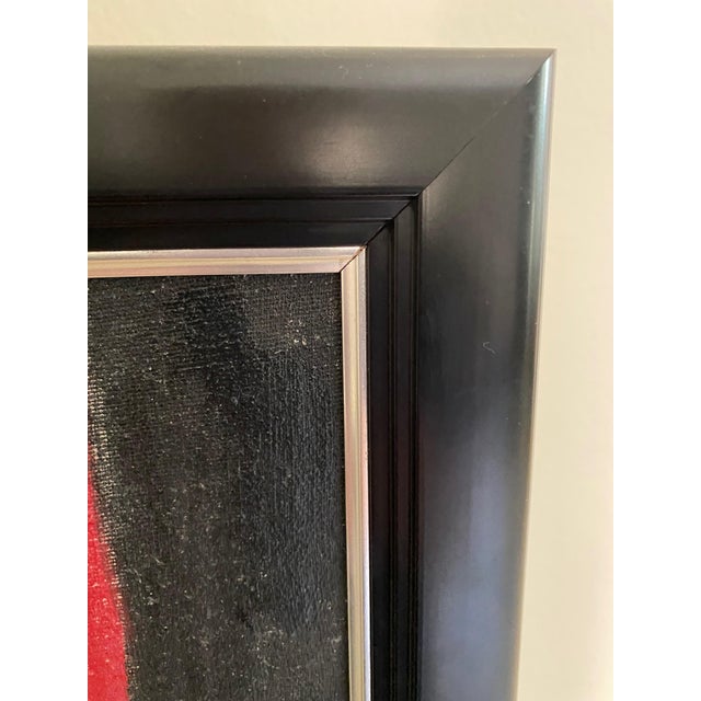 1990s Framed Diane Haber Surrealistic Portrait Acrylic on Canvas 'Corinne' For Sale - Image 10 of 15