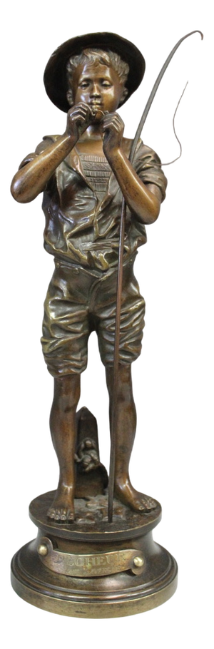 Adolphe Lavergne, Fisherman, 1900, Bronze
