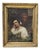 19th Century Oil Portrait of a Young Woman and Man For Sale
