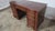 Chippendale Vintage Mahogany Leather Executive Desk Chippendale Block-Front For Sale - Image 3 of 10
