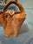 Vintage Handcarved Large Burl Wood Basket For Sale - Image 12 of 12