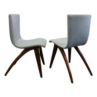 Swing Chairs by G.J. Van Os for Van Os Culemborg, Netherlands, 1950, Set of 2 For Sale