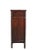 Dark Brown Chinese Antique Cabinet – 56 Inches Tall For Sale - Image 10 of 12