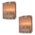 1970s Doria Leuchten Brass and Ice Glass Wall Lamps - a Pair For Sale