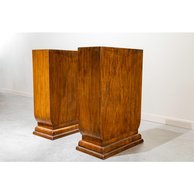 Large Art Deco Dining Table in Honey-Colored Walnut and Burl Wood, England, 1920 For Sale - Image 6 of 12