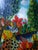 Add vibrant color and exotic charm to your interior with this captivating vintage folk art painting by listed artist Smith...